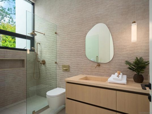 Bathroom, Glass Shower, Interior