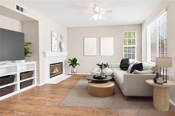 Fireplace, Interior, Living room, Wood Texture Flooring