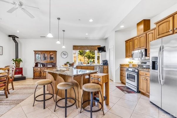 Interior, Kitchen, Pendant Lights, Recessed Lighting, Stainless Steel Appliances
