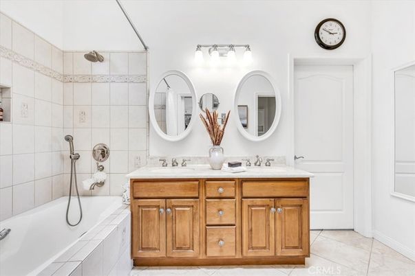 Bathroom, Dual Sink Vanities, Glass Shower, Interior