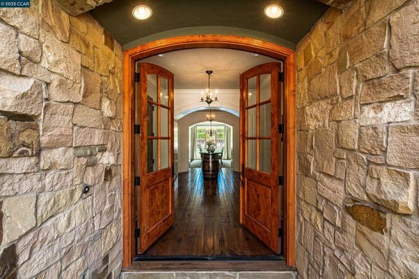 Interior, Stone Walls, Wood Texture Flooring