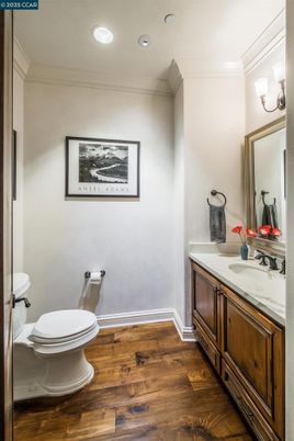 Bathroom, Interior, Recessed Lighting, Wood Texture Flooring