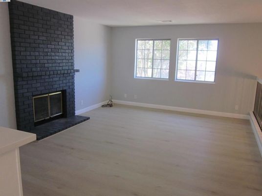 Empty room, Fireplace, Interior, Wood Texture Flooring