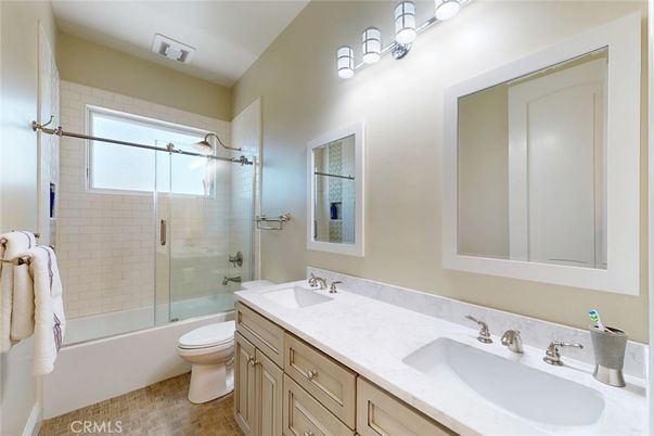 Bathroom, Dual Sink Vanities, Glass Shower, Interior