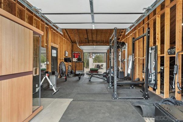 Fitness Equipment, Interior, Wooden Walls