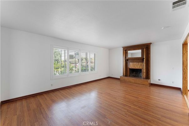 Empty room, Fireplace, Interior, Wood Texture Flooring