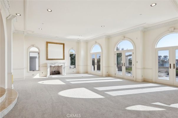 Empty room, Fireplace, Interior, Recessed Lighting