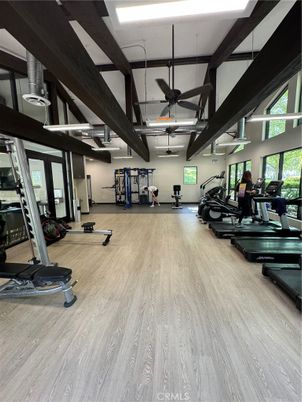 Fitness Equipment, Gym, Interior, Wood Texture Flooring