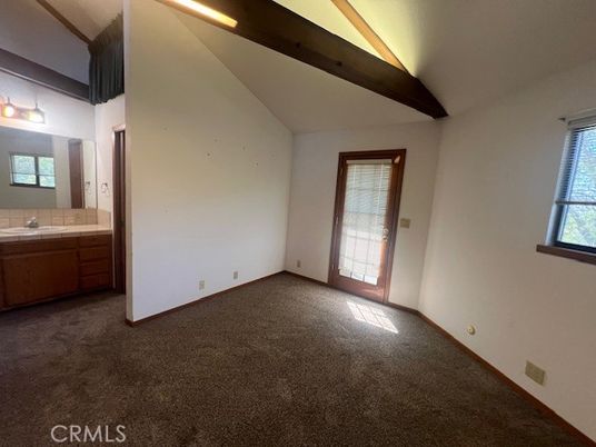 Bathroom, Empty room, Interior, Tile Countertops, Wooden Beams