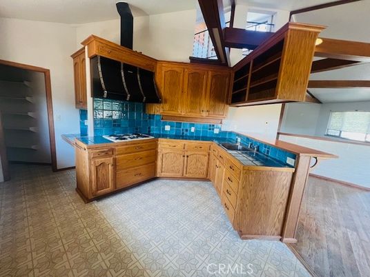 Interior, Kitchen, Wood Texture Flooring