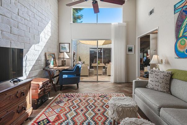 Interior, Living room, Stone Walls