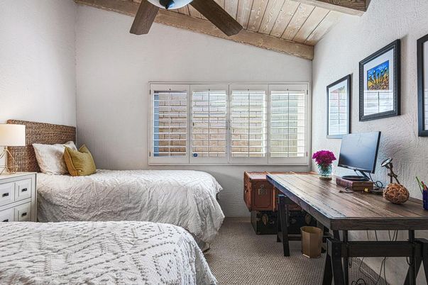 Bedroom, Home Office, Interior, Wooden Beams, Wooden Ceilings