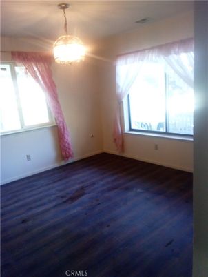 Empty room, Interior, Pendant Lights, Wood Texture Flooring