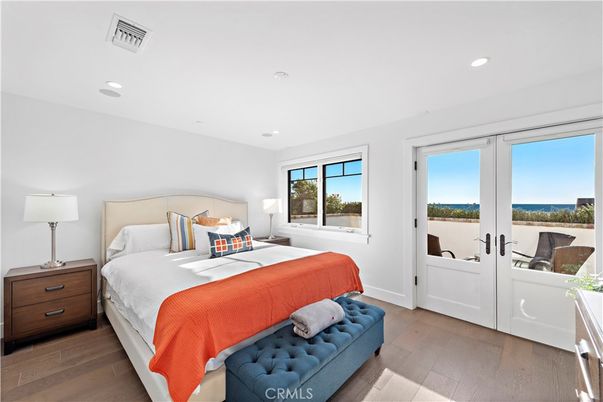 Bedroom, Interior, Recessed Lighting, Water, Wood Texture Flooring