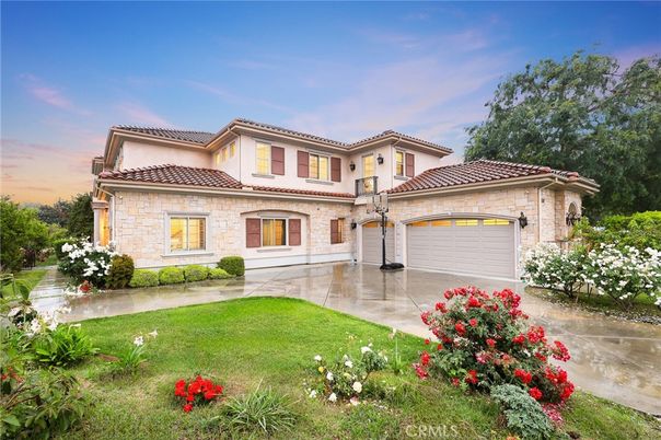 Attached, Backyard, Exterior, Facade, Mediterranean