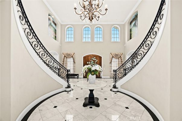 Chandelier, Interior, Marble