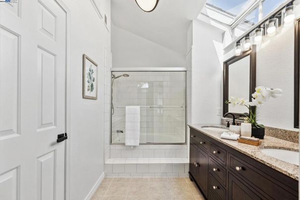 Bathroom, Dual Sink Vanities, Glass Shower, Interior