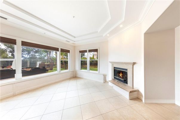 Empty room, Fireplace, Interior, Recessed Lighting