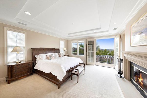 Bedroom, Fireplace, Interior, Recessed Lighting
