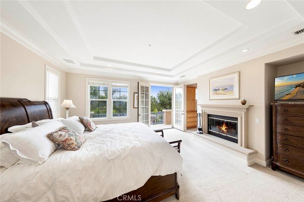 Bedroom, Fireplace, Interior, Recessed Lighting