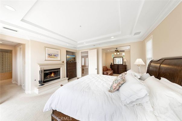 Bedroom, Fireplace, Interior, Recessed Lighting