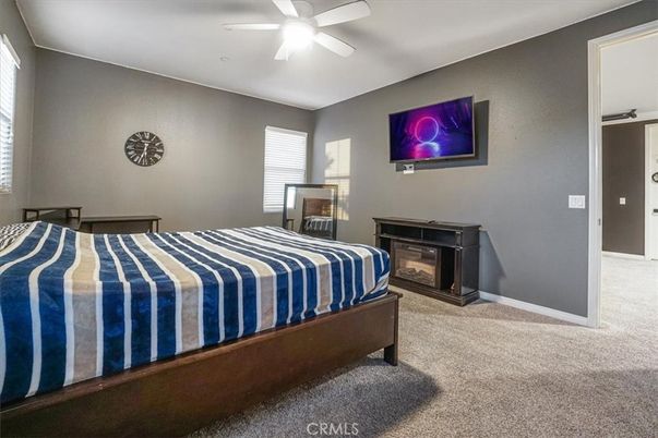 Bedroom, Fireplace, Interior