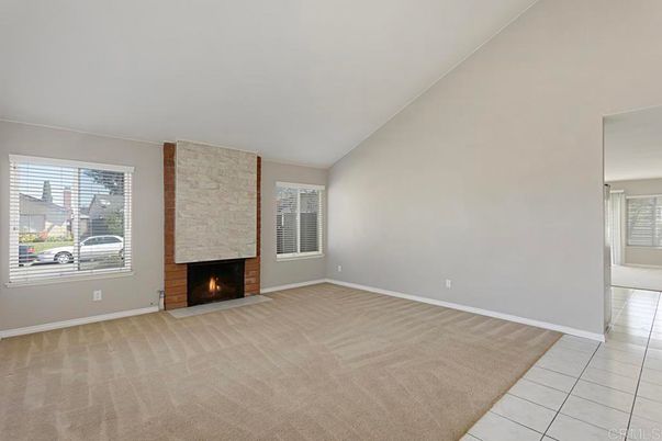 Empty room, Fireplace, Interior