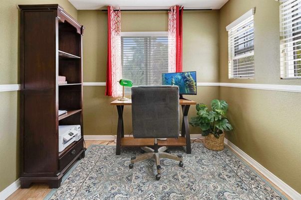 Home Office, Interior, Wood Texture Flooring