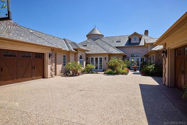 Attached, Backyard, Exterior, Facade, Solar Panels, French Provincial
