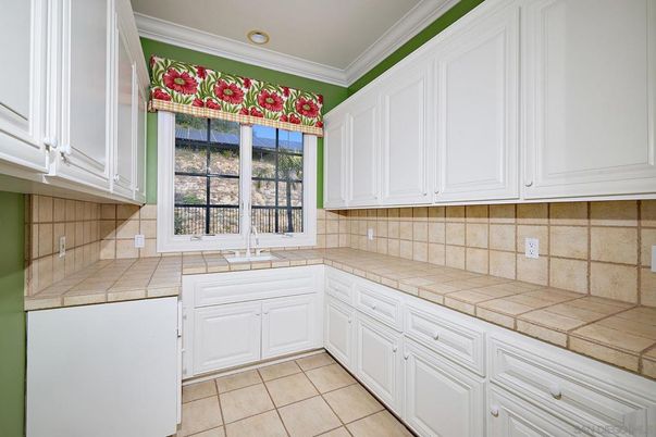 Interior, Kitchen, Recessed Lighting, Tile Countertops