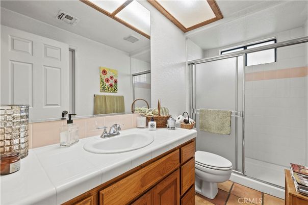 Bathroom, Glass Shower, Interior, Tile Countertops
