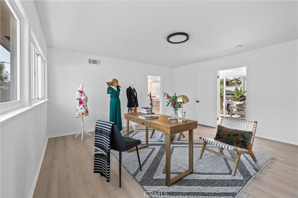 Home Office, Interior, Wood Texture Flooring