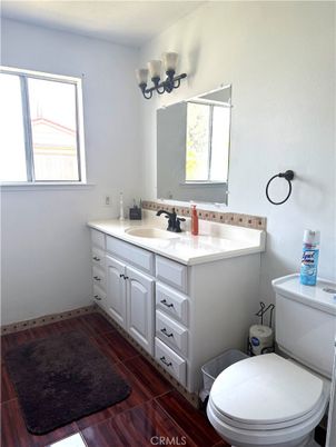 Bathroom, Dual Sink Vanities, Interior, Wood Texture Flooring