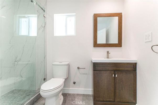 Bathroom, Glass Shower, Interior, Marble Walls