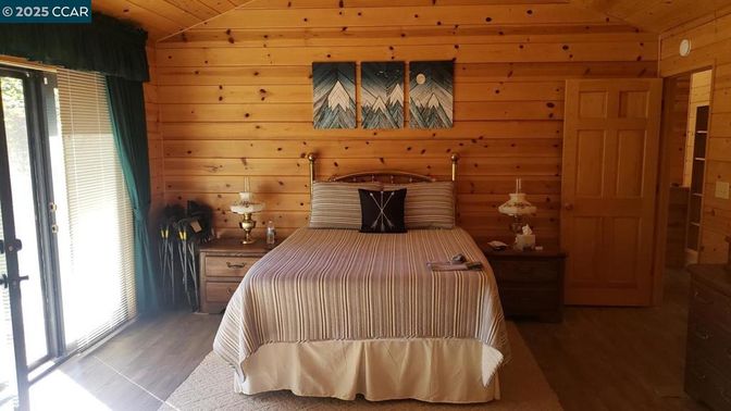 Bedroom, Interior, Wooden Ceilings, Wood Texture Flooring, Wooden Walls