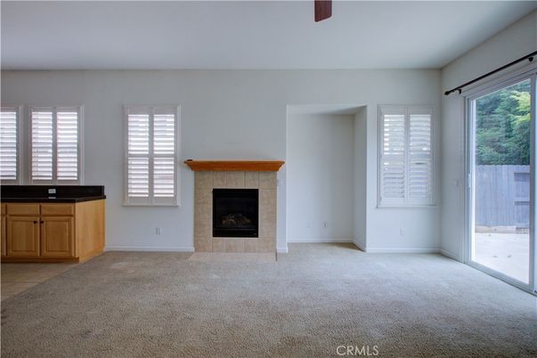 Empty room, Fireplace, Interior