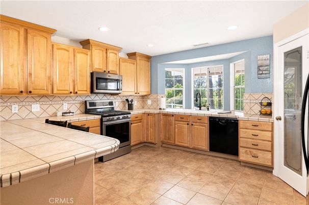 Interior, Kitchen, Recessed Lighting, Tile Countertops