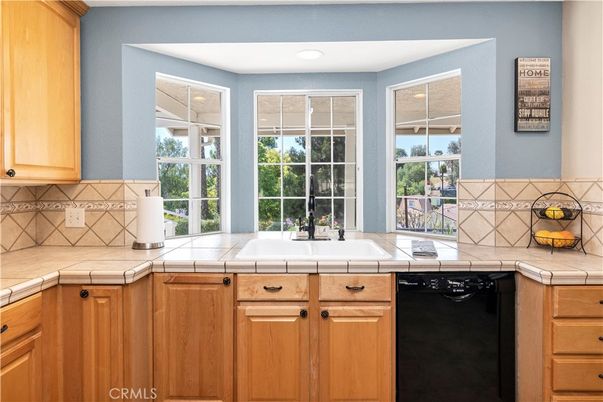 Interior, Kitchen, Recessed Lighting, Tile Countertops