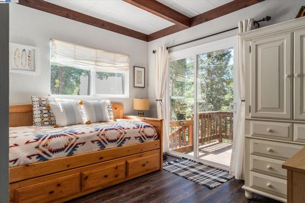 Bedroom, Interior, Wooden Beams, Wood Texture Flooring