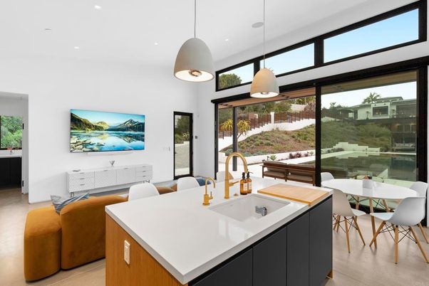 Dining room, Interior, Kitchen, Pendant Lights, Recessed Lighting