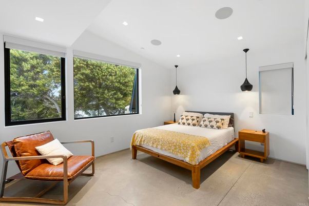 Bedroom, Interior, Pendant Lights, Recessed Lighting