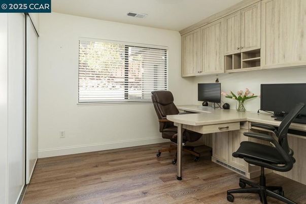 Home Office, Interior, Wood Texture Flooring