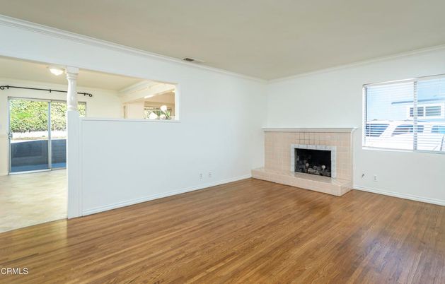 Empty room, Fireplace, Interior, Wood Texture Flooring