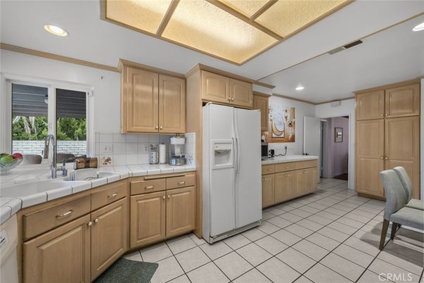Interior, Kitchen, Recessed Lighting, Tile Countertops