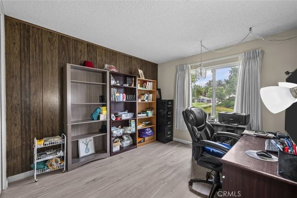 Home Office, Interior, Pendant Lights, Wood Texture Flooring