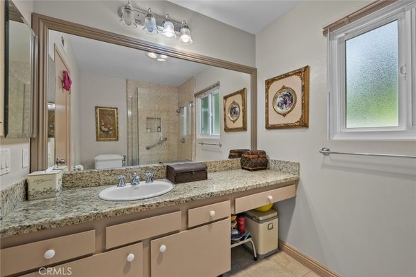 Bathroom, Dual Sink Vanities, Glass Shower, Interior