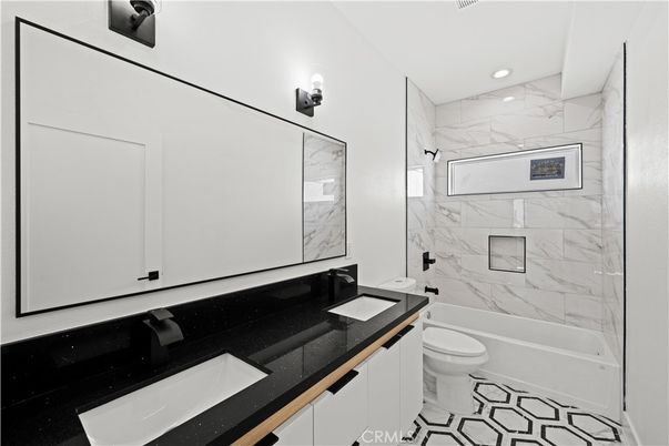 Bathroom, Glass Shower, Interior, Marble Walls, Recessed Lighting