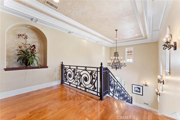 Chandelier, Interior, Recessed Lighting, Wood Texture Flooring