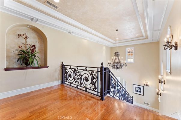 Chandelier, Interior, Recessed Lighting, Wood Texture Flooring