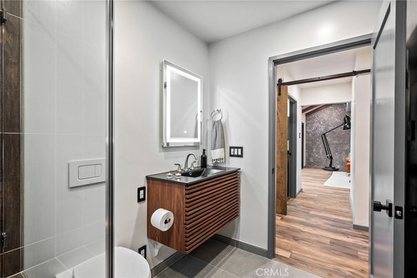 Bathroom, Interior, Wood Texture Flooring